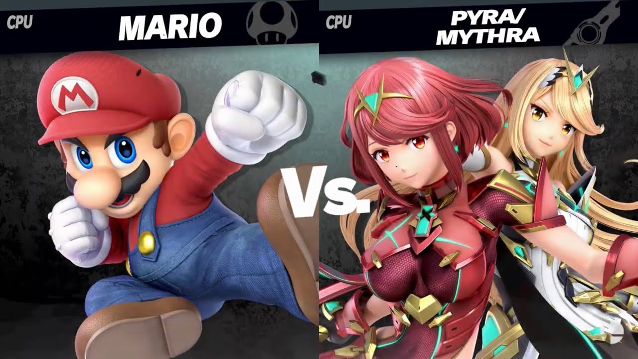 Super Smash Bros. Ultimate - Mario vs Pyra/Mythra