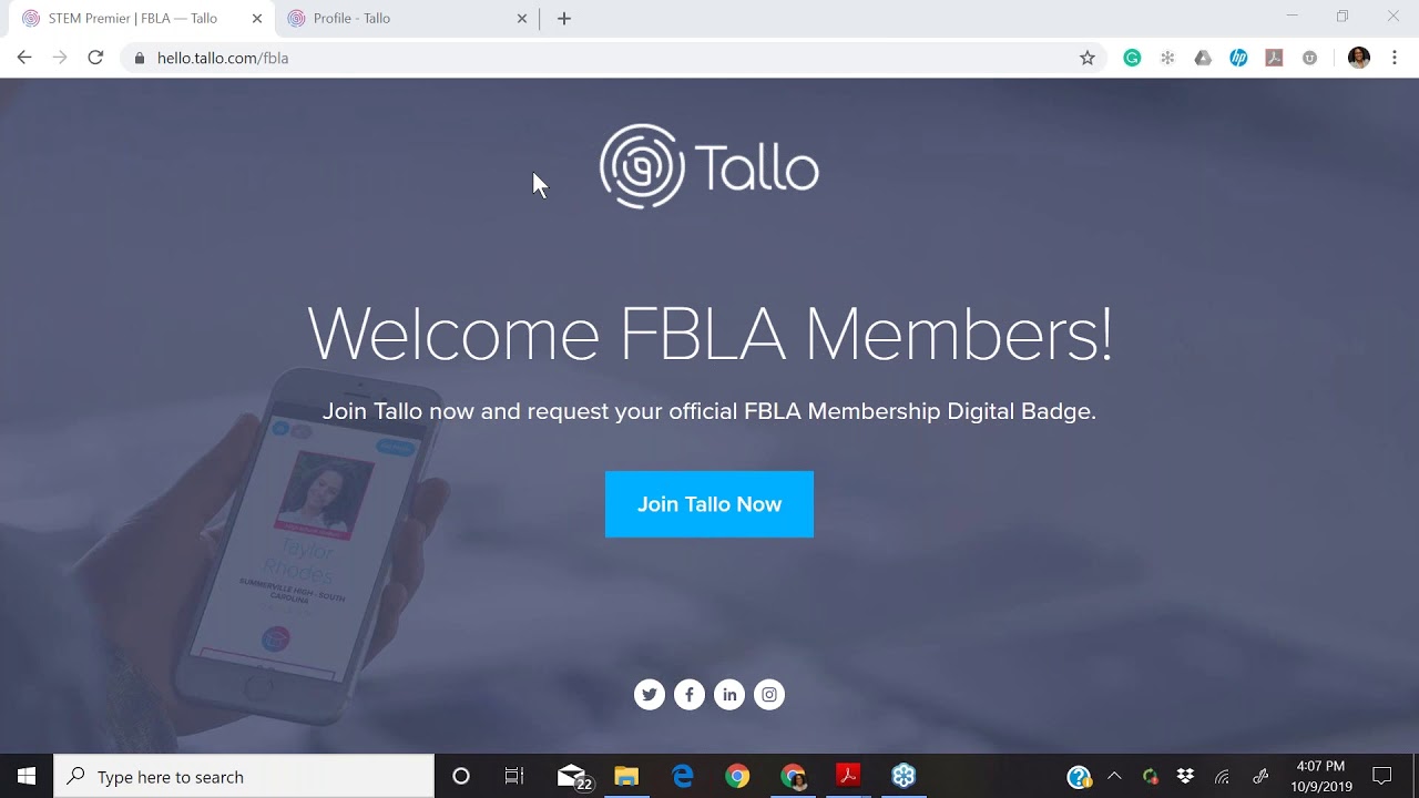 FBLA-PBL Webinar featuring Tallo