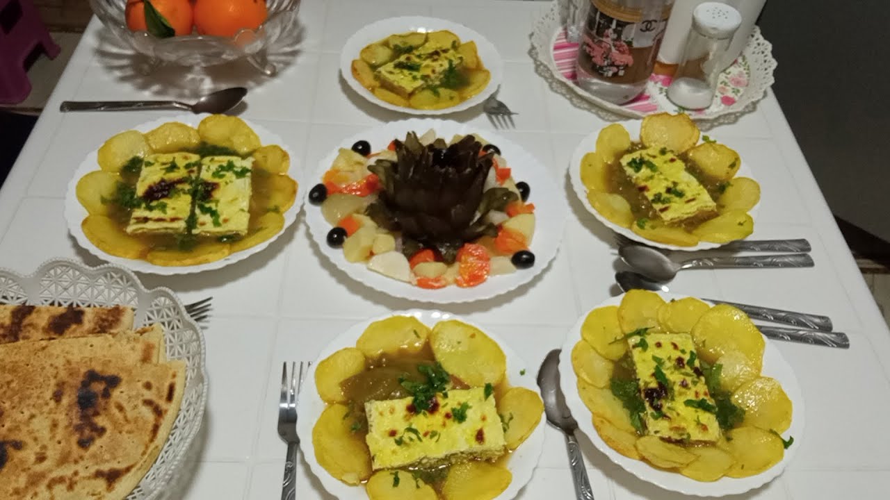 عشانا لنهار الاحد 😍 طاجين الجبن بطريقة ساهلة واقتصادية 👌🏻