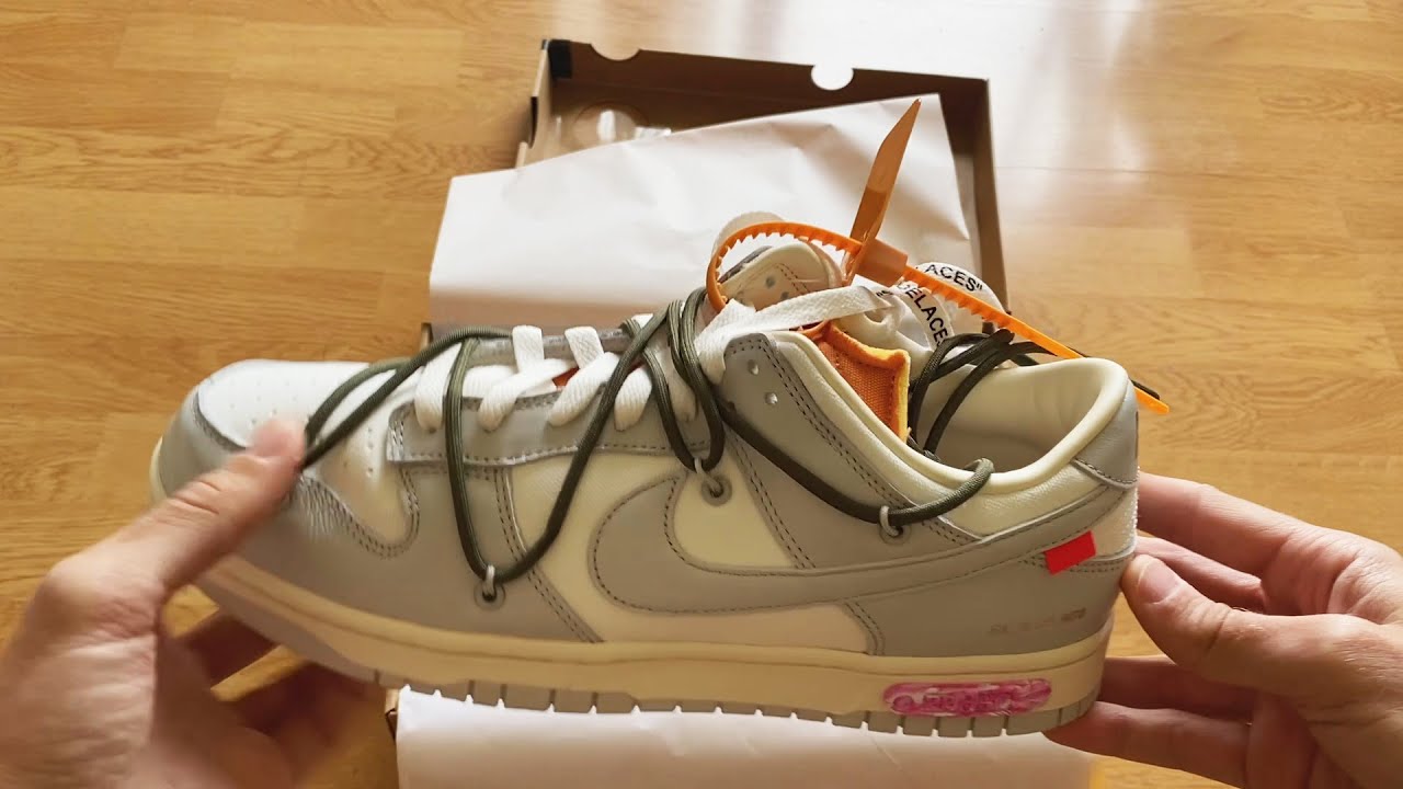 NIKE DUNK LOW. OFF WHITE LOT 22