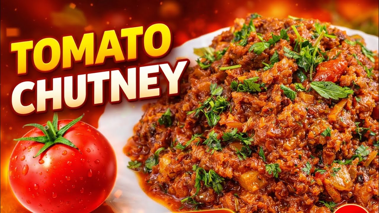 Tomato Chutney 🍅 | 5 मिनिटात झटपट चटणी!