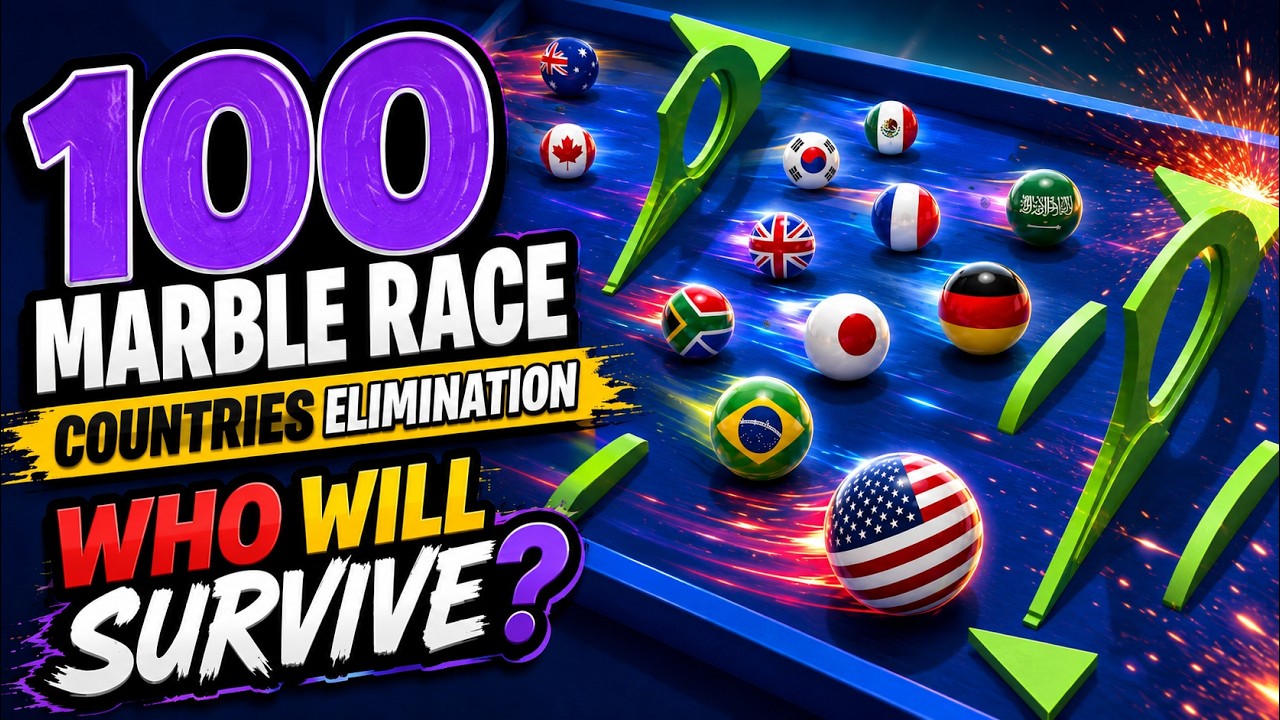 100 Marble Race Countries Elimination
