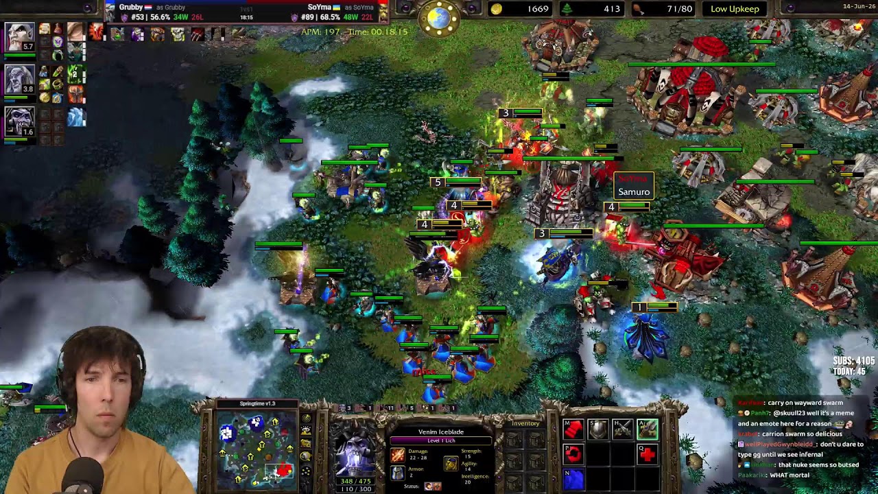 Full day WC3 unless I can't resist aoe2 - LIVE - Grubby - 14-June-2026
