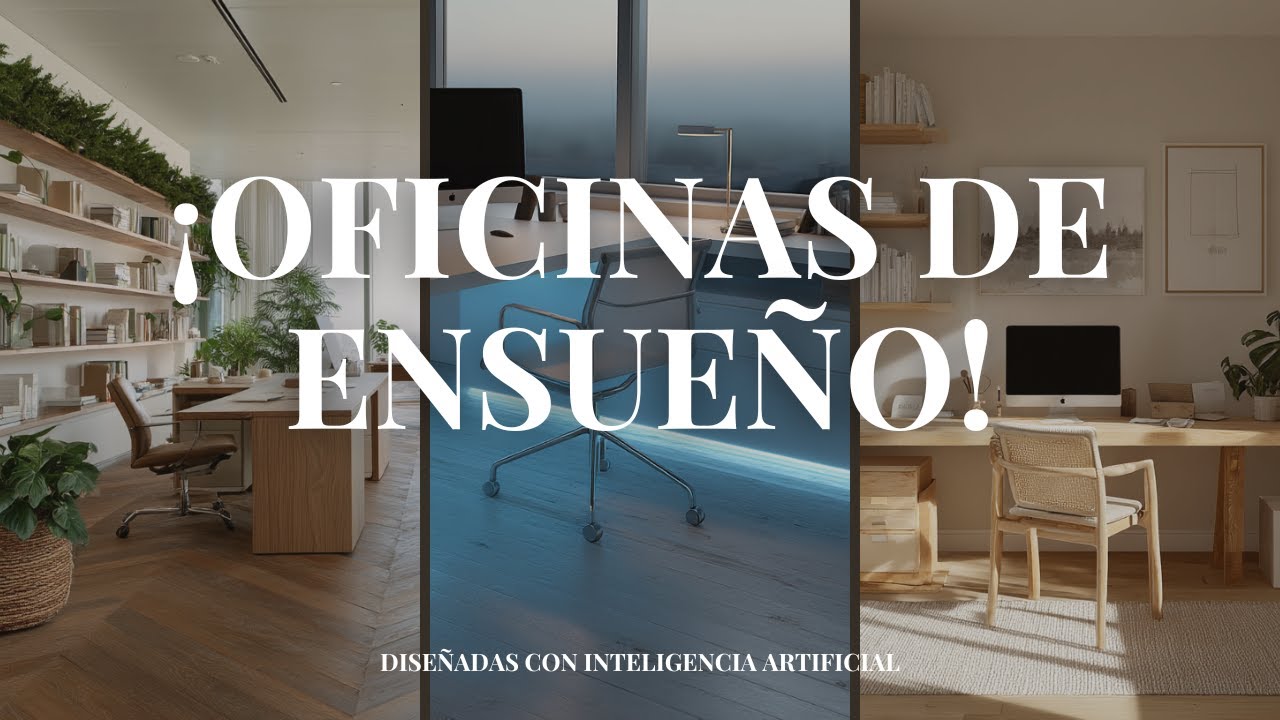 10 Oficinas Modernas de Ensueño Diseñadas con IA