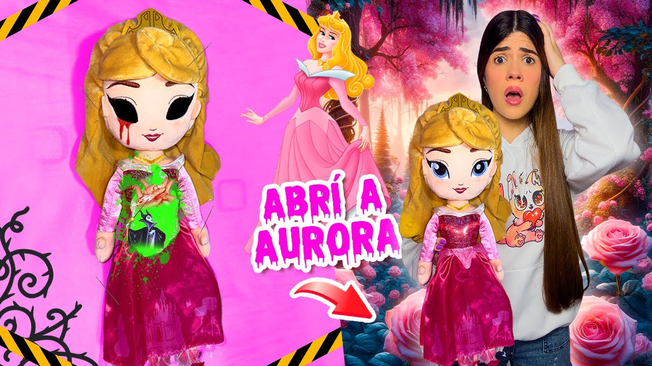 ABRI un PELUCHE de Aurora, La Bella Durmiente y me dijo QUE si DUERMO no despertaré👑🟢 | Ani Cat😻
