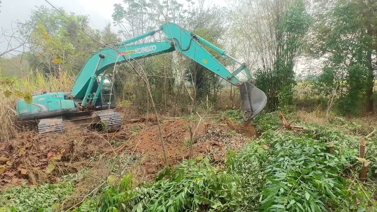 ถมสระคับวันนี้#thailand #excavator 