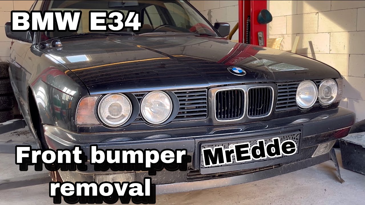 BMW E34 Front Bumper Removal