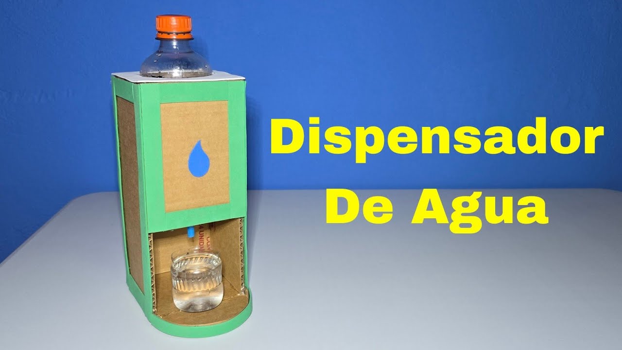 Cómo Hacer un Dispensador de Agua con Cartón | Idea Genial Para Estudiantes