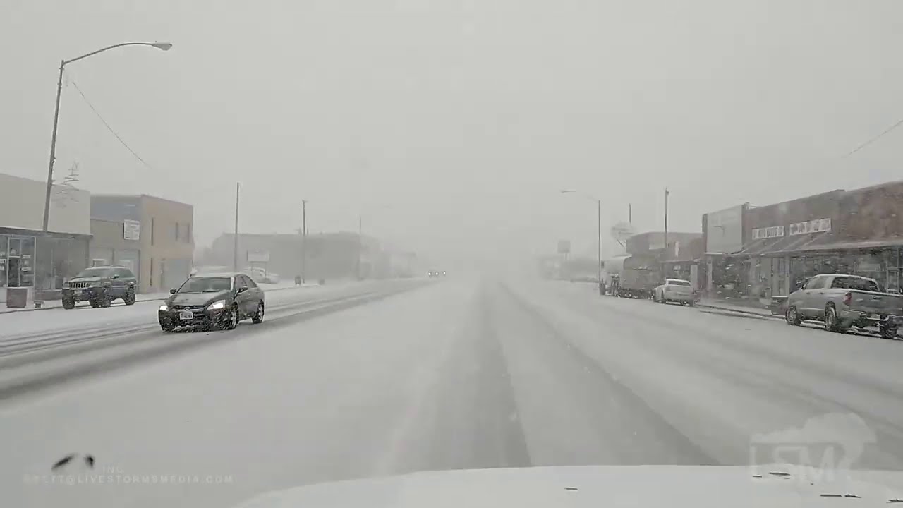 12-28-2020 Delta, Utah Heavy Snow - Snow Covered Highways