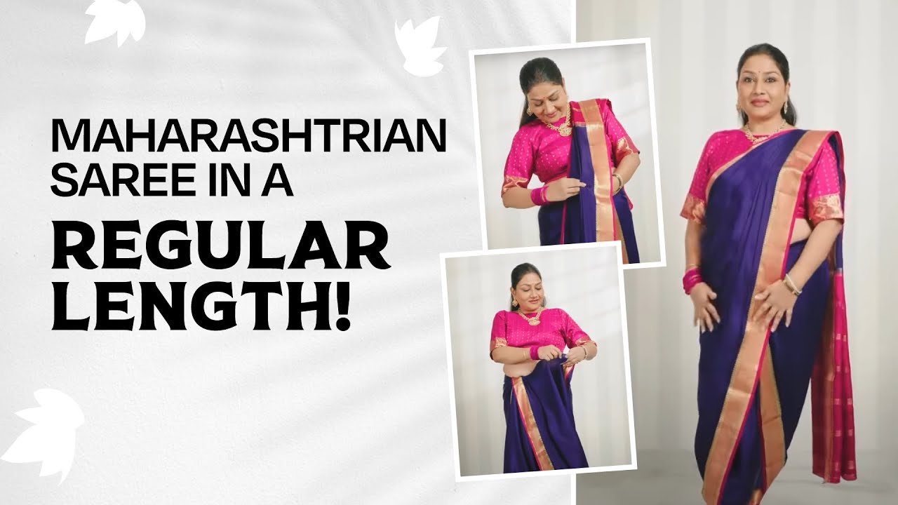 How to Drape a Regular Saree in Maharashtrian Style | Dolly Jain Saree Tips