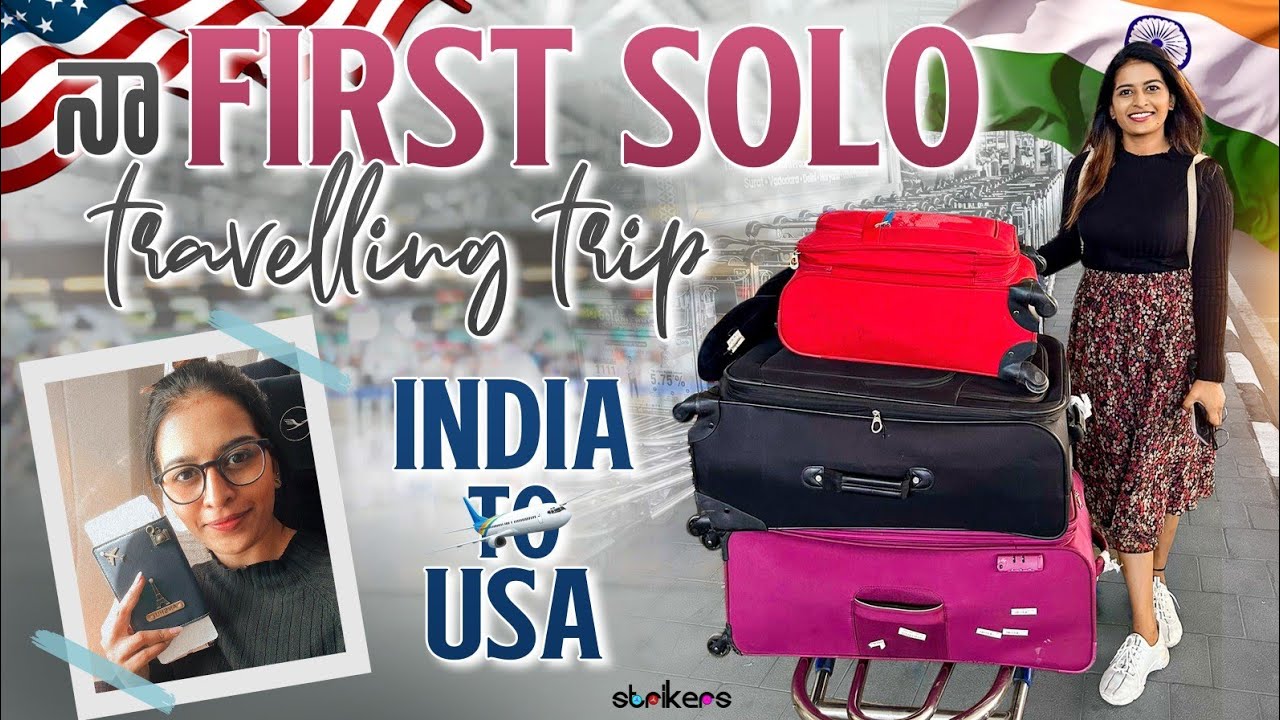 నా First Solo Travelling Trip 😱 - India to USA || Anshu Reddy || Anshu Reddy Vlogs || Strikers
