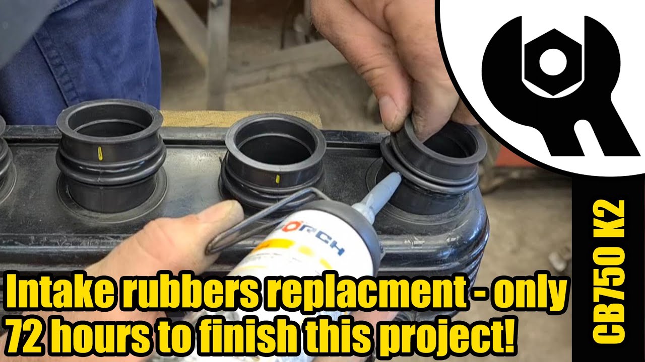 Honda CB750 K2 - new carb rubbers & clamps - only 72 hours to finish this project! Ep.22 #1883
