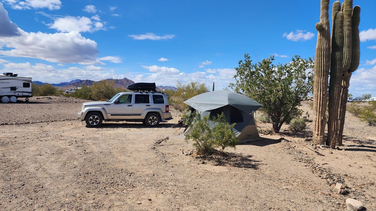 Dust storm Quartzsite Arizona.  Laposa South LTVA.