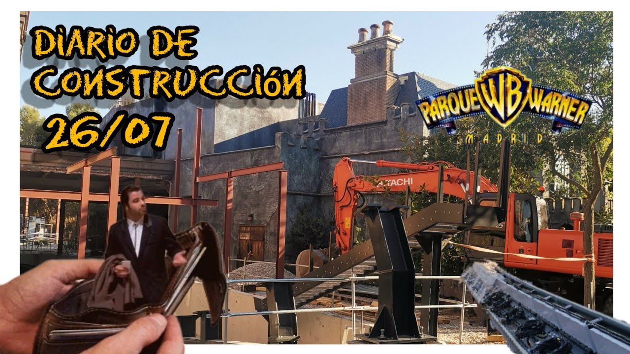 ✅#VLOG | 🚧 Obras nueva montaña rusa Parque Warner 26/07 , dia decepcionante en cuanto a cambios!!!