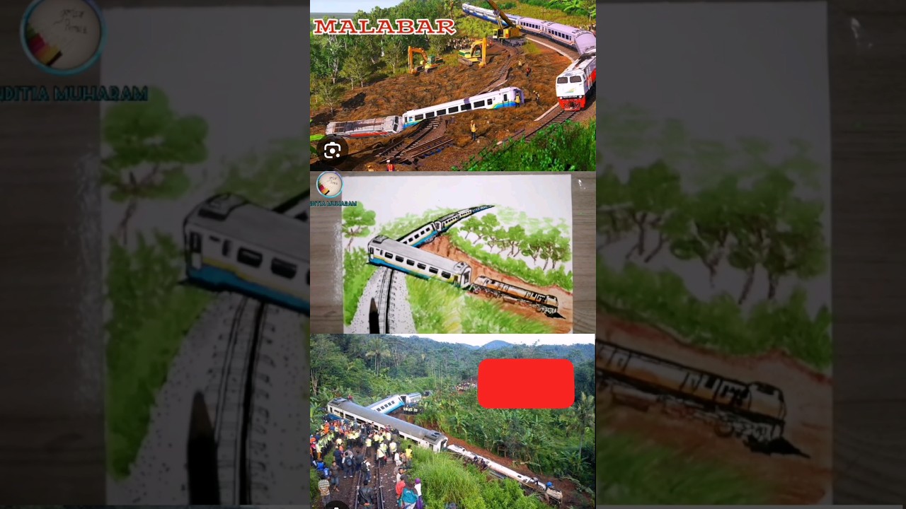 TRAGEDI KA MALABAR 2014, KA 86 MALABAR ANJLOK TASIKMALAYA, MENGGAMBAR KERETA API