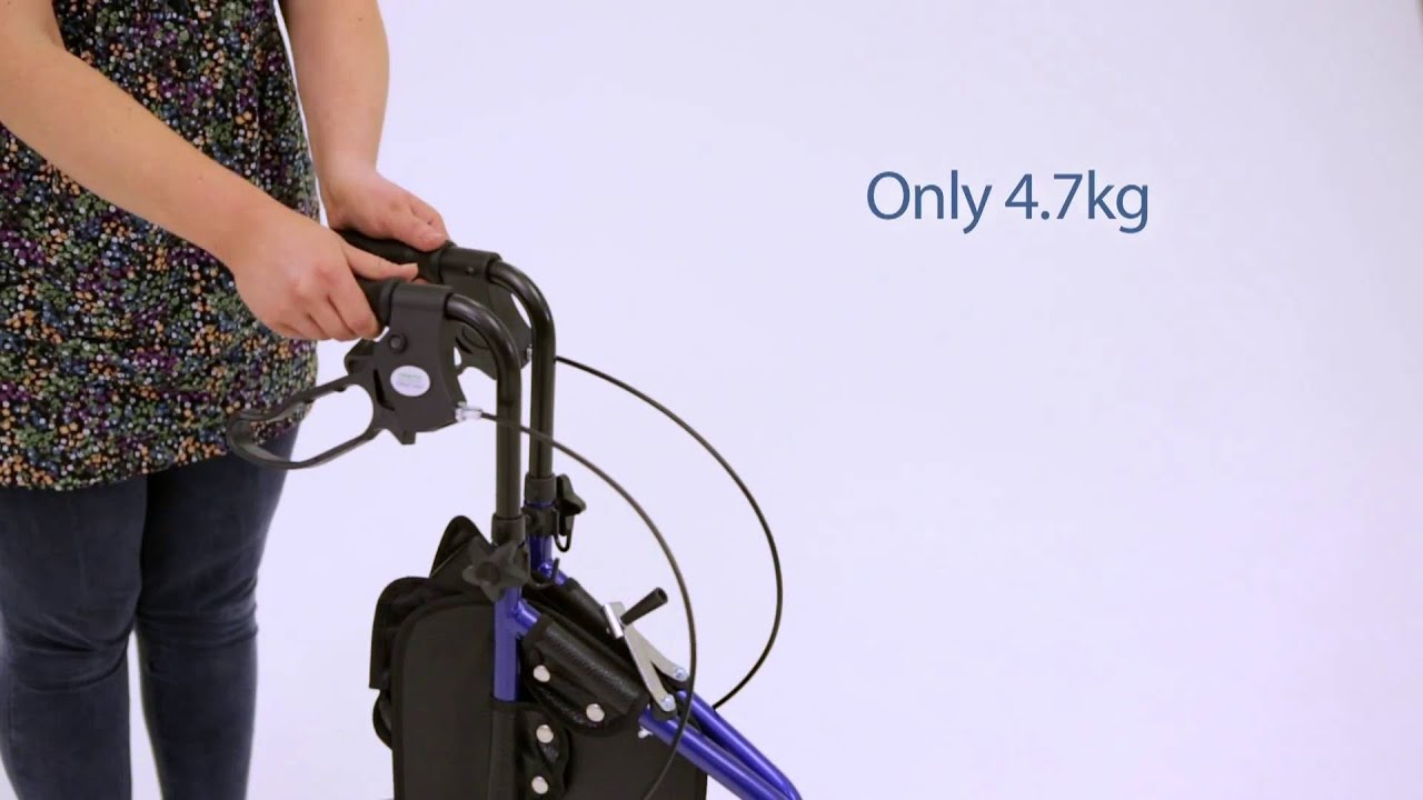 EliteCare Ultra Lightweight Tri Walker / 3 Wheeled Rollator - Fenetic Wellbeing