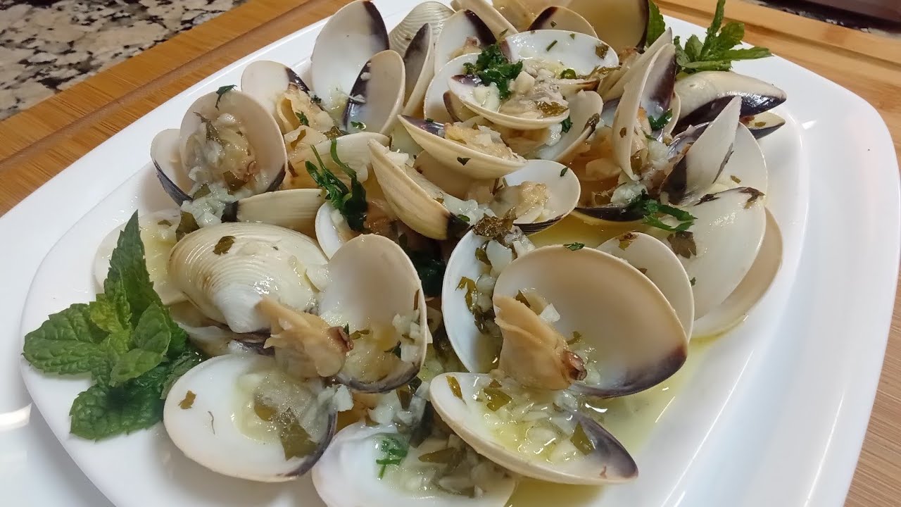ALMEJAS AL AJILLO , una receta clásica y sencilla que está deliciosa , es un fantástico aperitivo 👌🏼