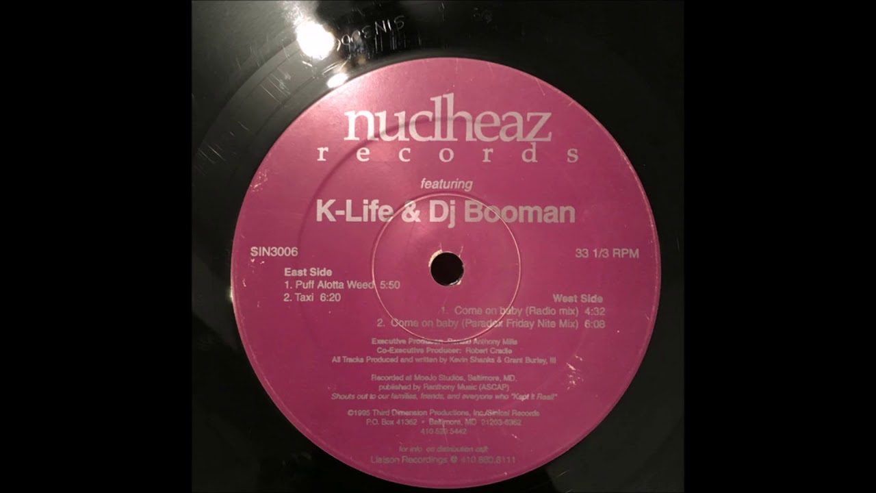 K-Life & DJ Booman ‎- Puff Alotta Weed