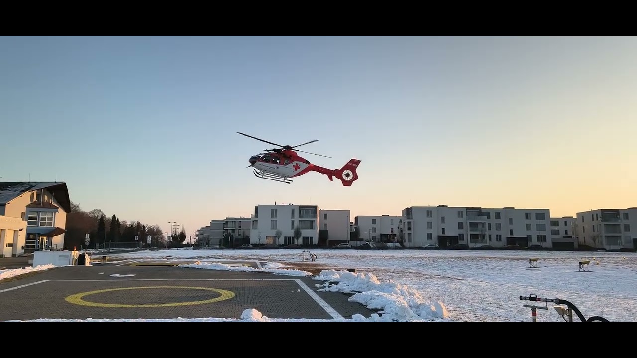 2026 Snow Eurocopter EC-135 OM-ATW Olomouc landing