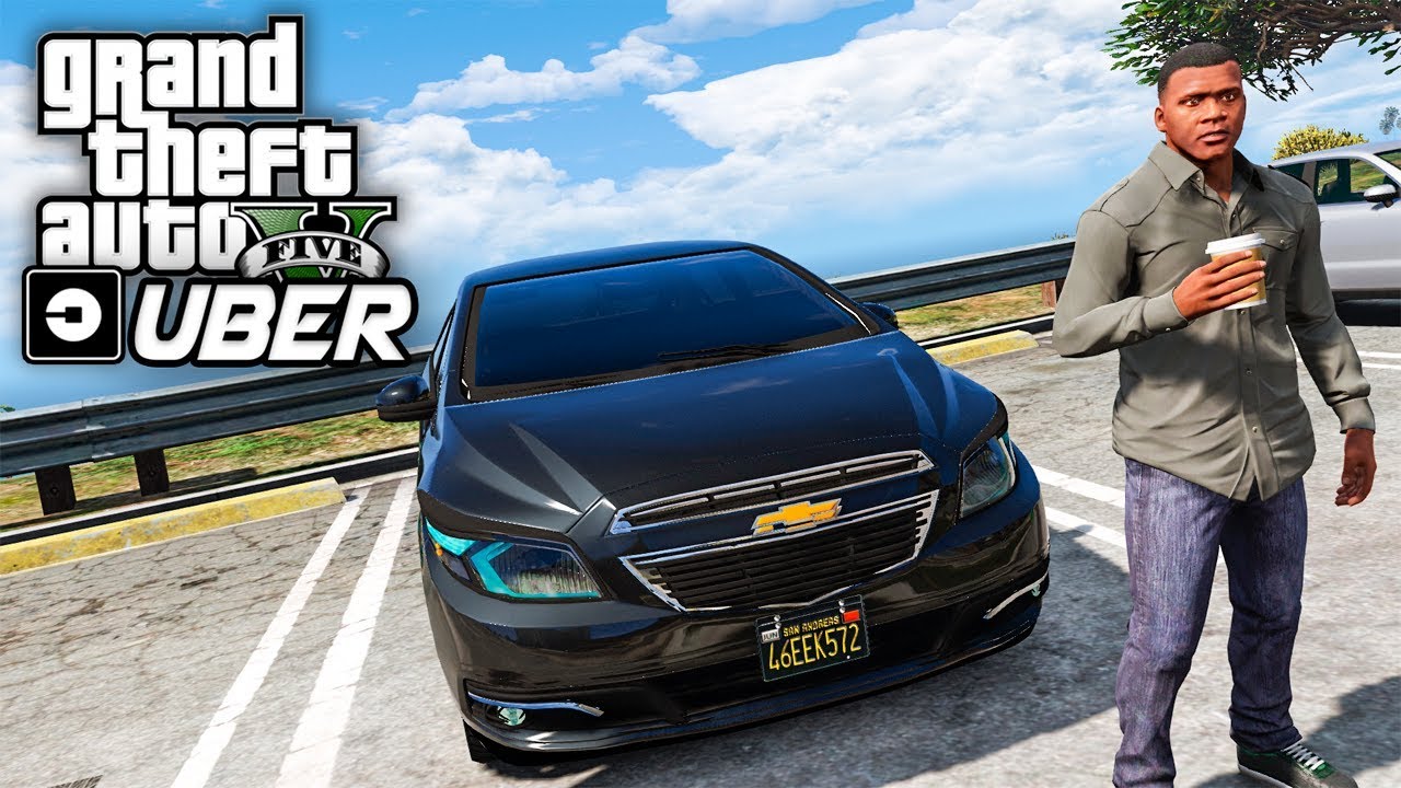GTA V UBER - TRABALHANDO COM O CHEVROLET ONIX