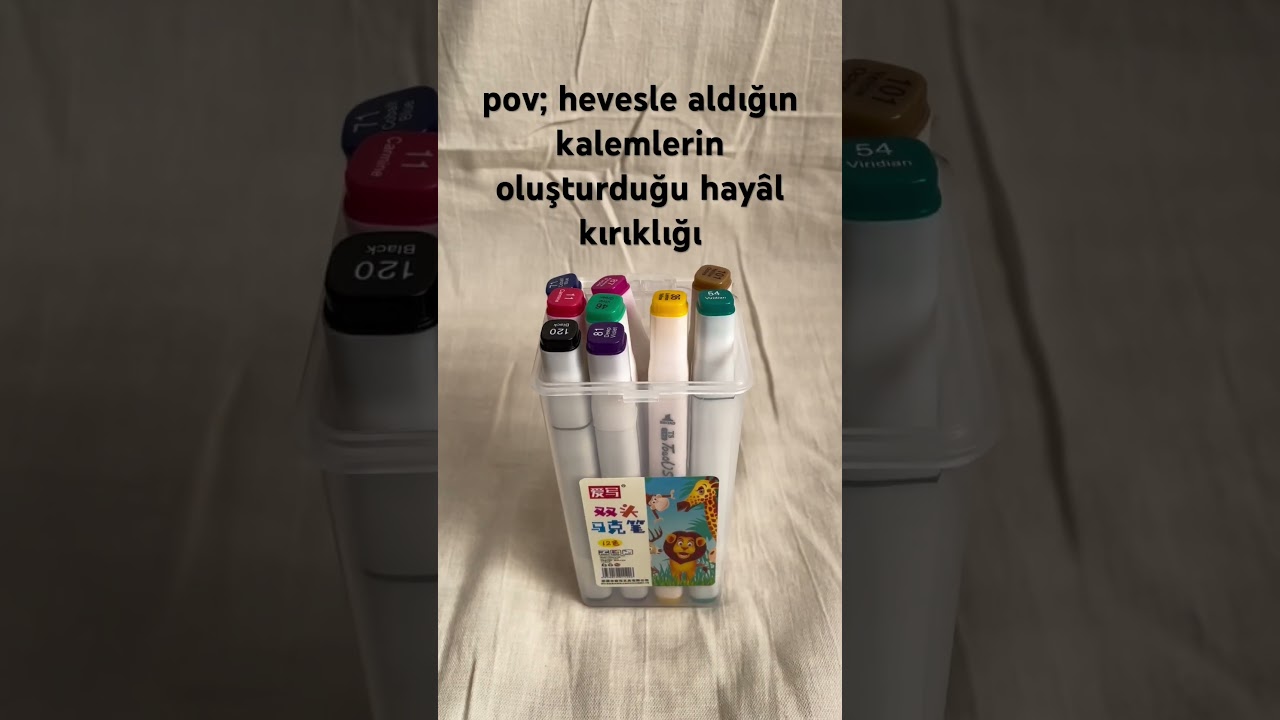 Profesyonel boya kalemleri💝 İroni | reklam, kırtasiye malzemeleri, kalem seti