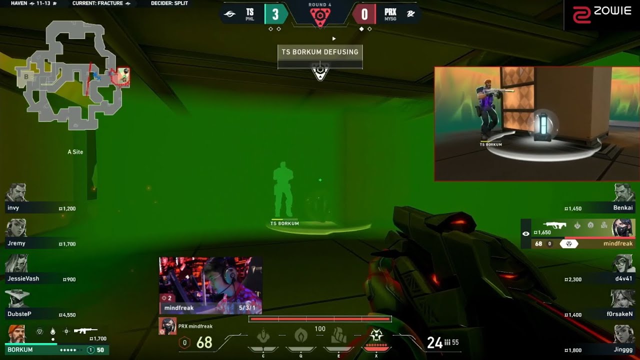 TS BORKUM 1v3 INCREDIBLE CLUTCH against PRX