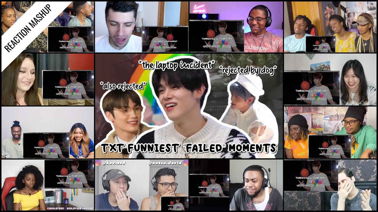 ‘TXT in a series of unfortunate events’ reaction mashup