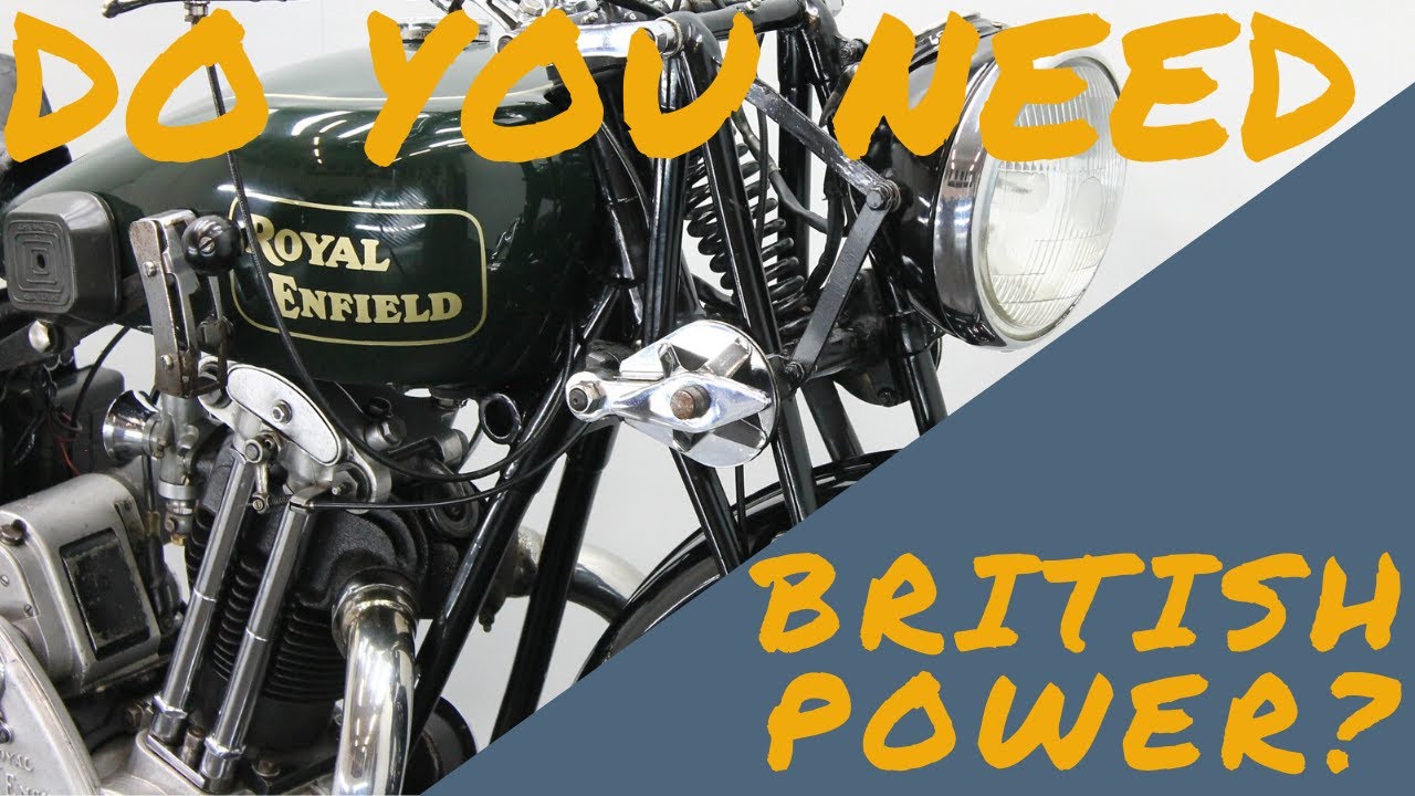 Royal Enfield Model J 1931 500cc 1 cyl ohv - running