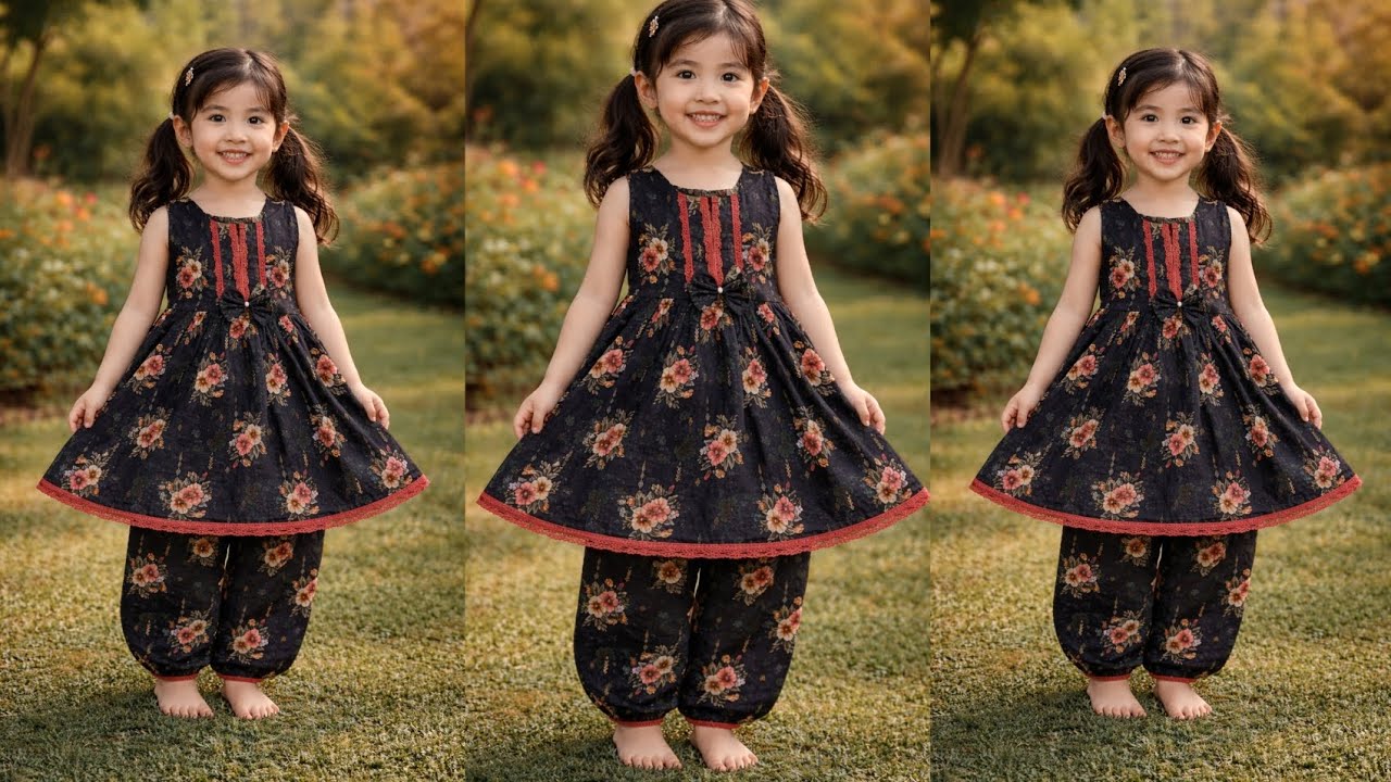 Summer Baby Girl Frock Cutting & Stitching | 4 to 5 Years Dress Tutorial | Easy cutting 