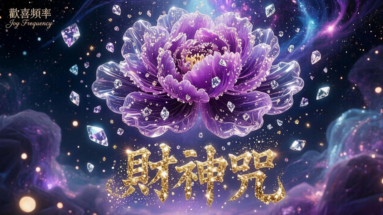 黑財神心咒 ＋ 極紫牡丹｜【最速感應】鎖定 432Hz 淨化頻率｜粉碎貧匱，啟動「觸底反彈」的能量重置｜Black Jambhala Mantra (厄除・金運・재물운)