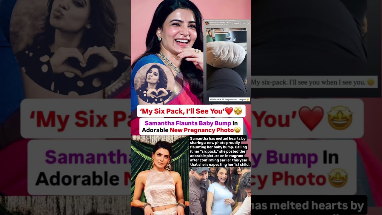 Samantha Ruth Prabhu flaunts baby bump in adorable new pregnancy photo #news#samantha