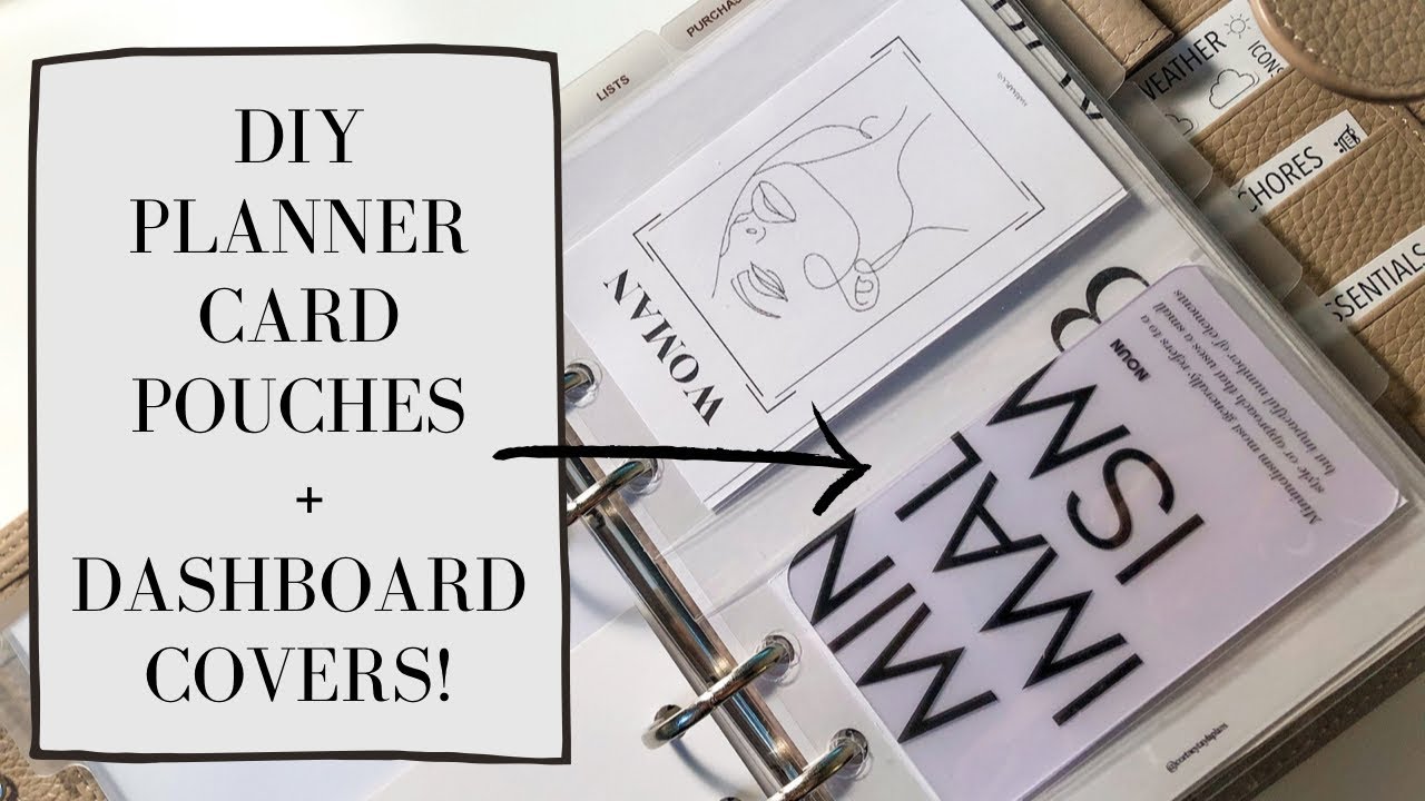 How to Make Planner Card Pouches and Planner Dashboards!!! | Planner DIY Accessories