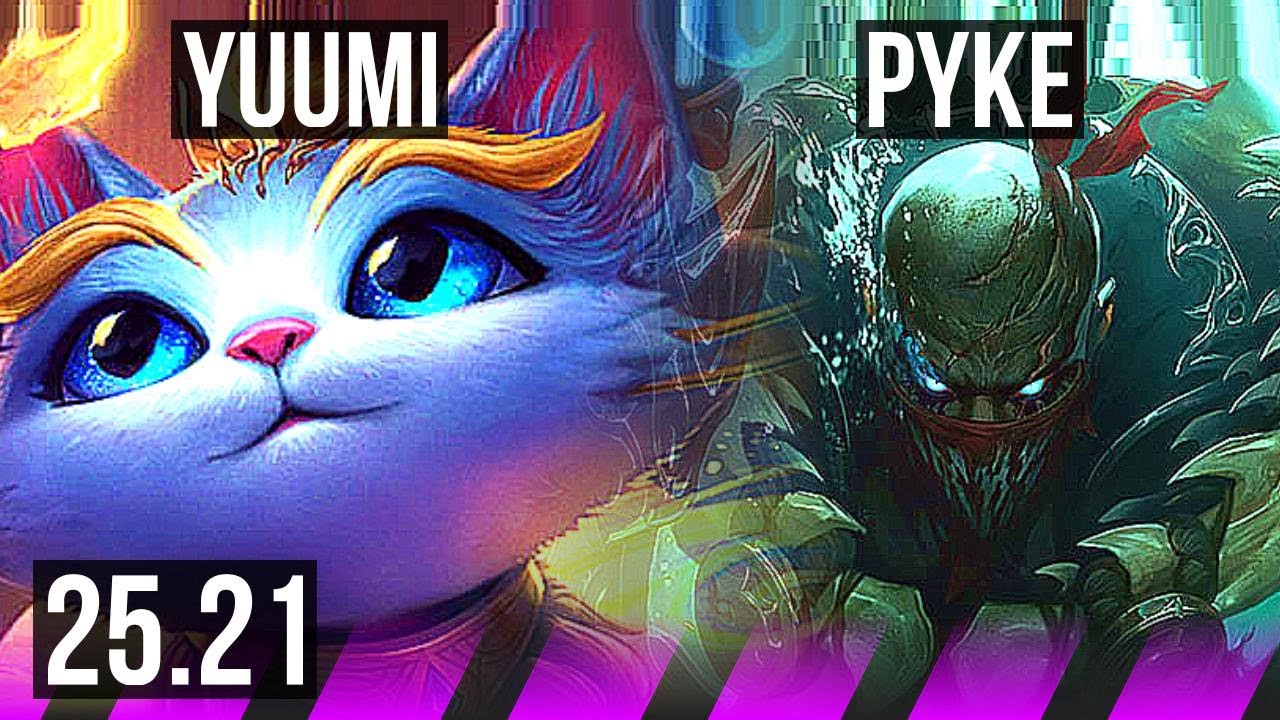 YUUMI & Tristana vs PYKE & Lucian (SUP) | 2000+ games | KR Diamond | 25.21