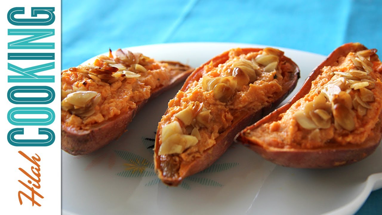 Как приготовить дважды запечённый сладкий картофель | Hilah Cooking