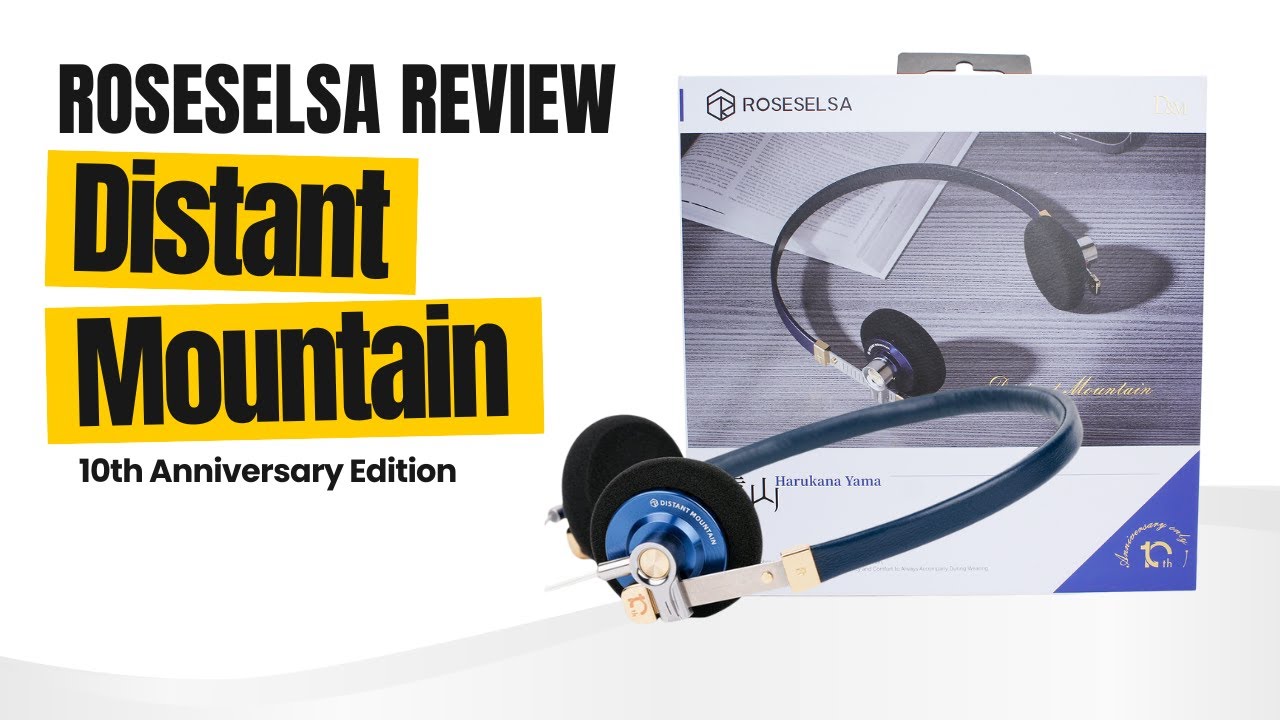 Проводные накладные наушники RoseSelsa Distant Mountain, выпущенные к 10-летию компании: ПОСМОТРИ...