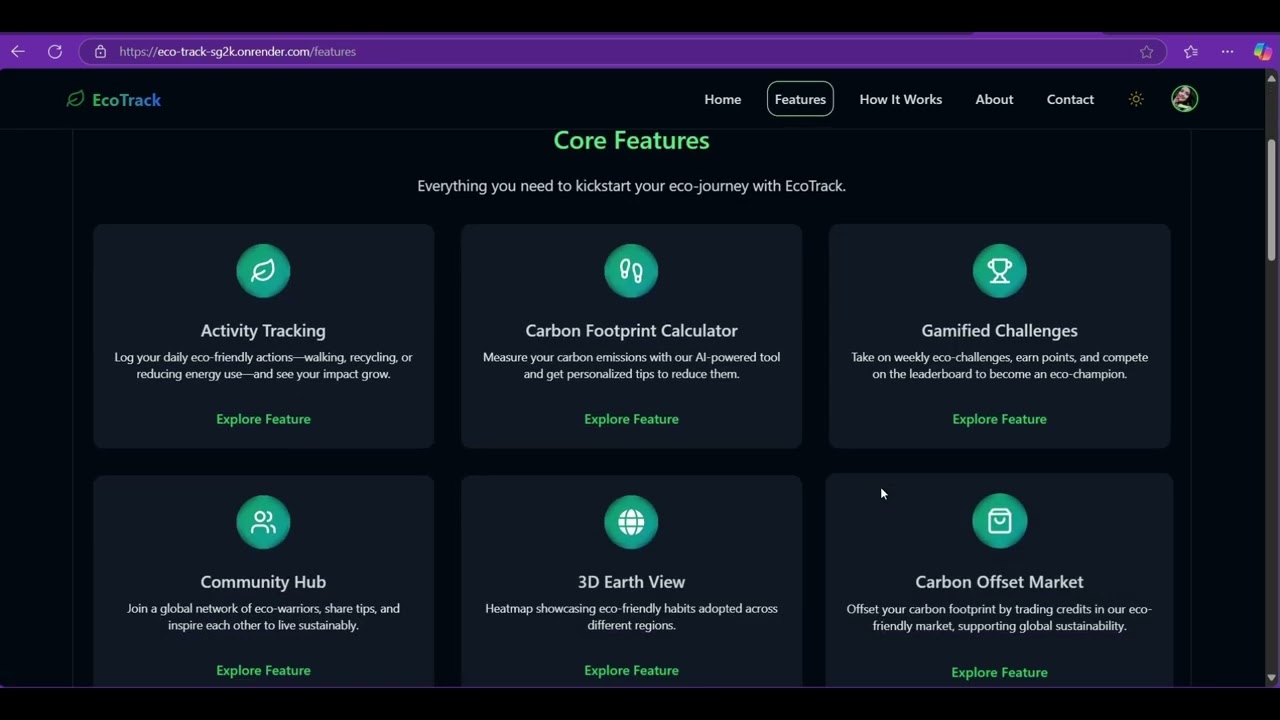 EcoTrack – Track Your Carbon Footprint | Google Solution Challenge 2025 Project