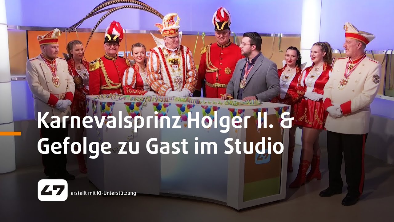 STUDIO 47 .live | KARNEVALSPRINZ HOLGER II. & GEFOLGE ZU GAST IM STUDIO