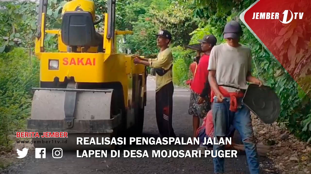 REALISASI PENGASPALAN JALAN LAPEN DI DESA MOJOSARI PUGER