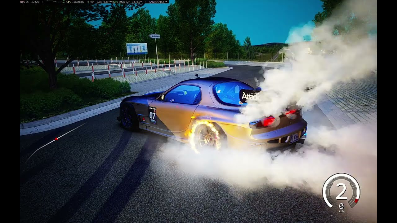 Asseto Corsa - Mazda RX7 5 Rotor - Nurburgring Nordschleife - NO COMMENTS Logitech G29 - Cambio H.