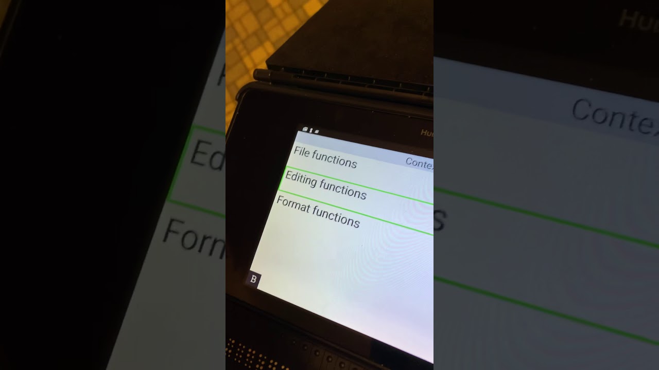 Braille note touch plus spellcheck issue