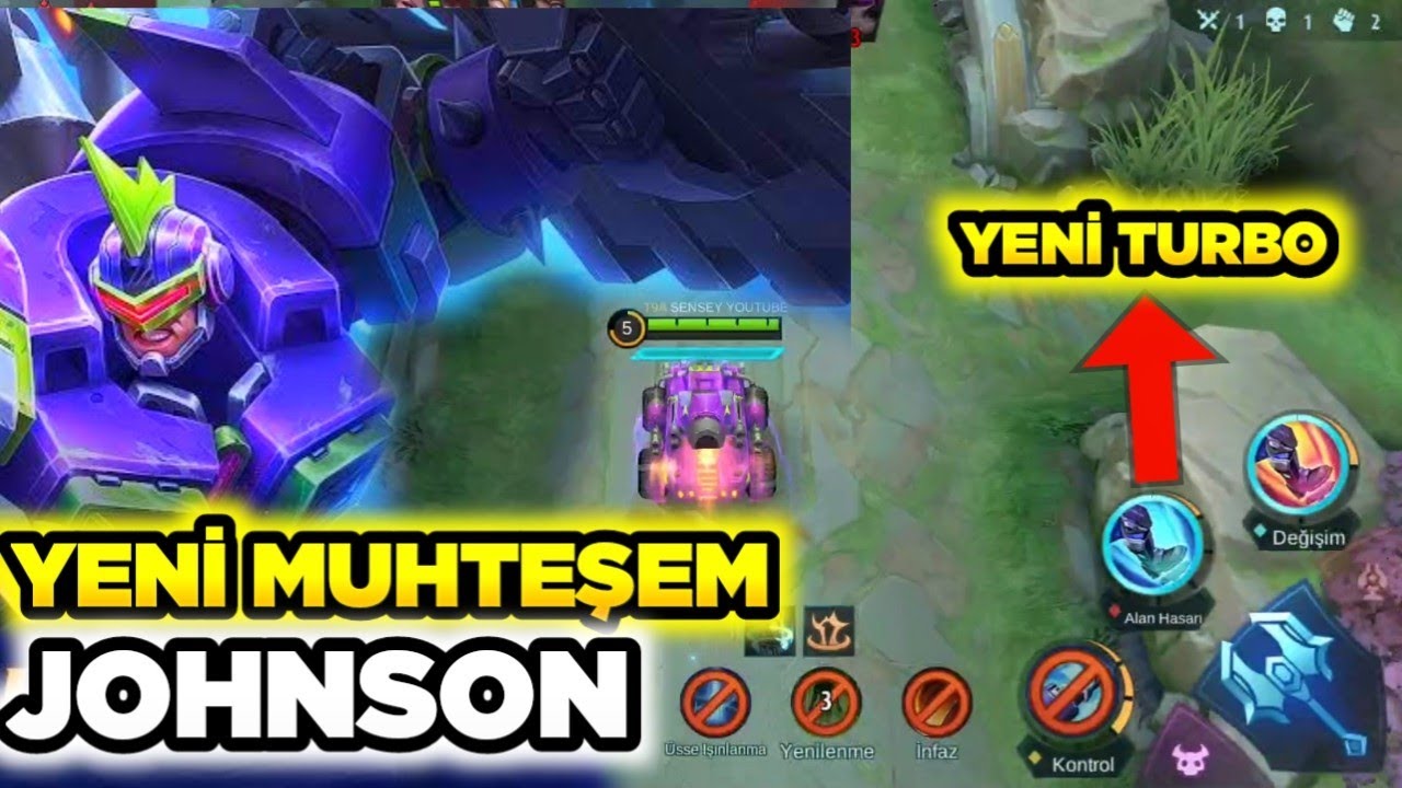 YENİ TURBOLU JOHNSON EFSANE GÜZELLLL SENSEY MOBİLE LEGENDS