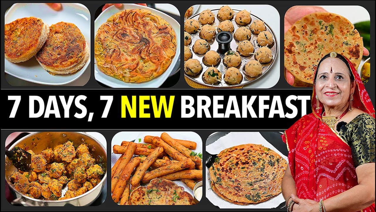 हफेते के 7 दिनों के लिये बनाएं ये 7 नये नाश्ते | 7 Days 7 New Breakfast Recipes | PapaMummyKitchen