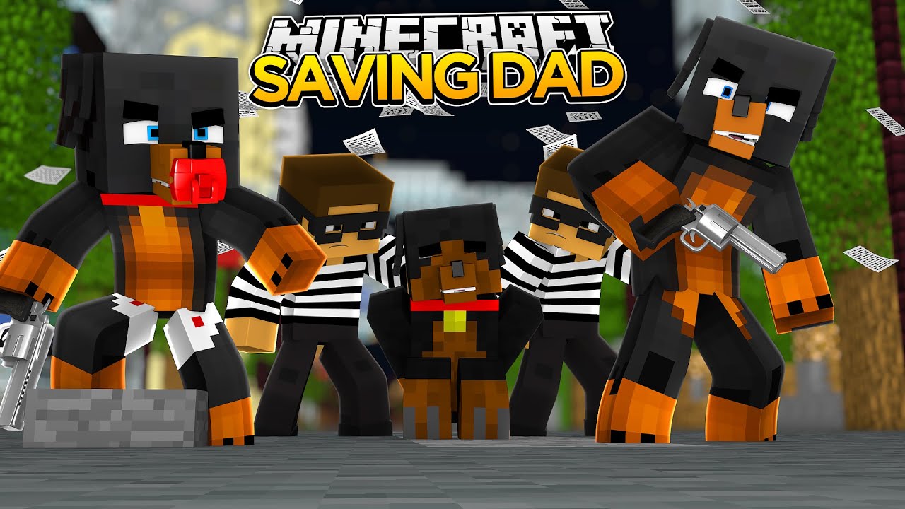 Minecraft - SAVING DAD FROM CERTAIN DEATH  - Little Baby Max