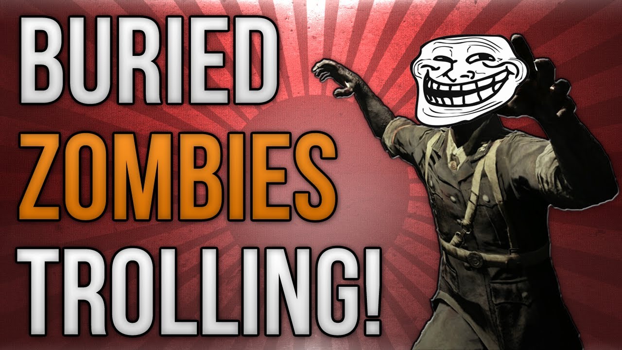 BO2: Buried Zombies Trolling! (Time Bomb, Trample Steam, & Shooting Huckleberry)