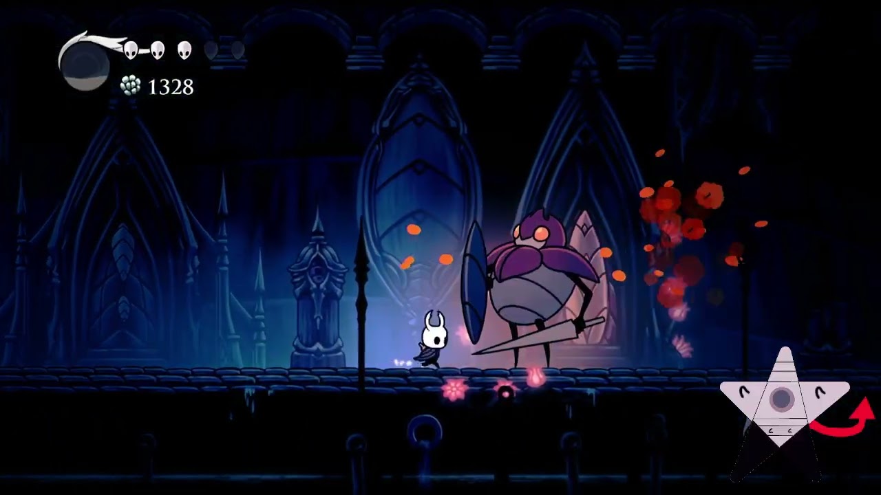 hollow knight pelea con estiércol