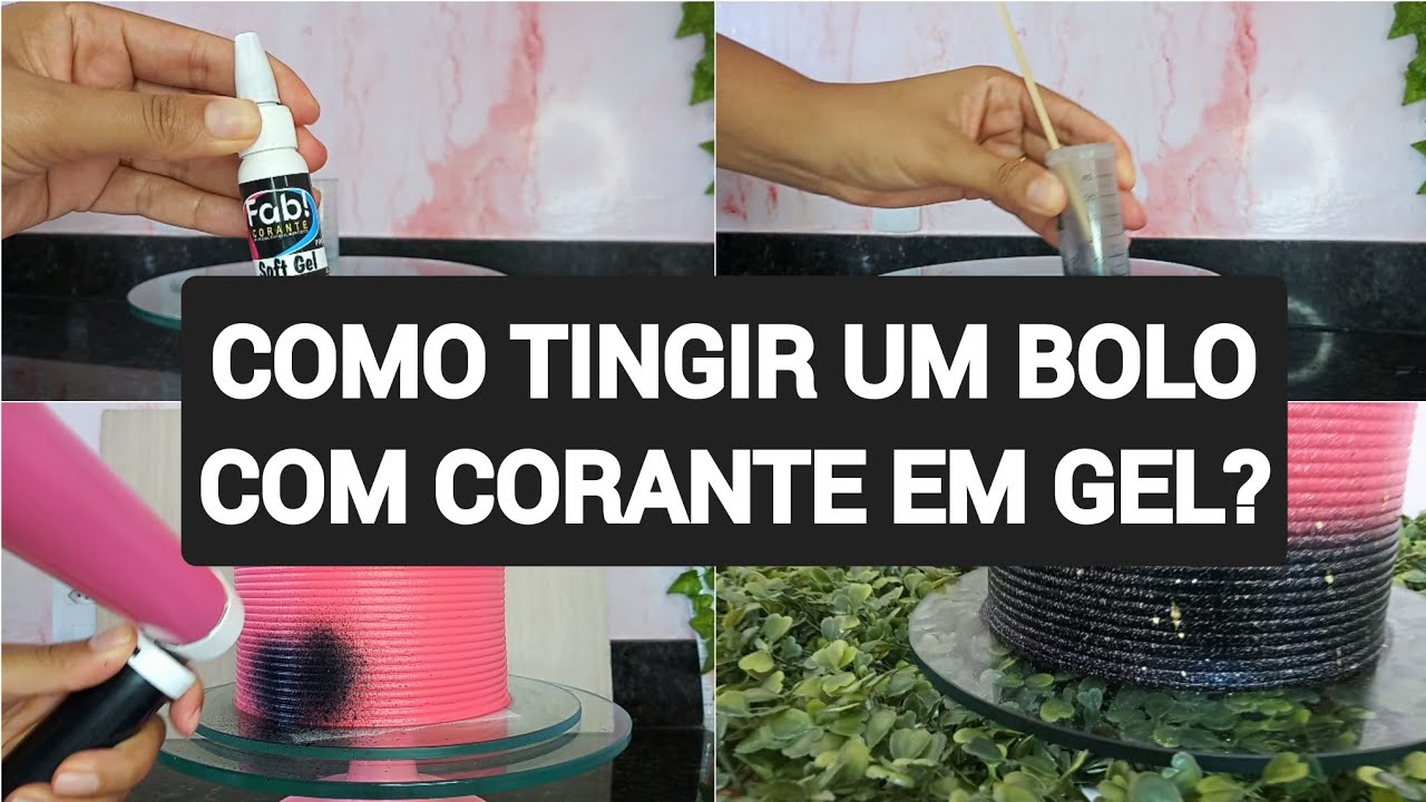 COMO TINGIR UM BOLO COM CORANTE EM GEL? + MUITAS DICAS