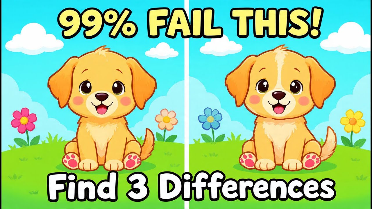 99% Fail This 😱 | Find 3 Differences | Brain Puzzle Challenge 🧠
