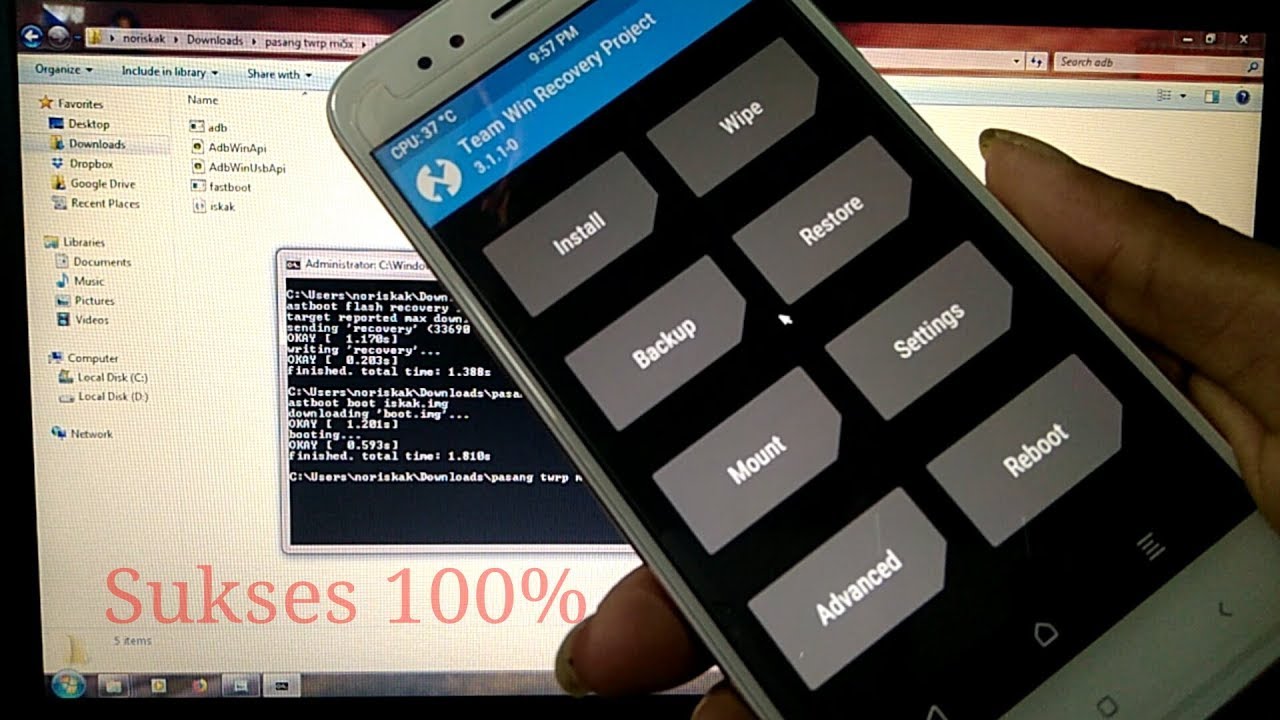 CARA PASANG TWRP XIAOMI MI 5X 100% sukses