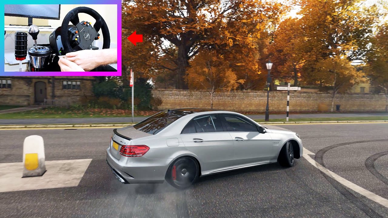 Best Drift Tune for the Mercedes E63 AMG - Forza Horizon 4 (Drifting with Steering Wheel)