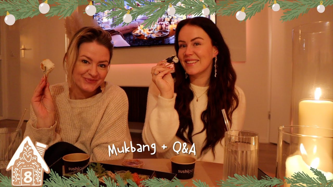 SUSHI MUKBANG WITH CHARLOTTE 🍣 & another vlog | December vlog #8 REBECCA DENISE
